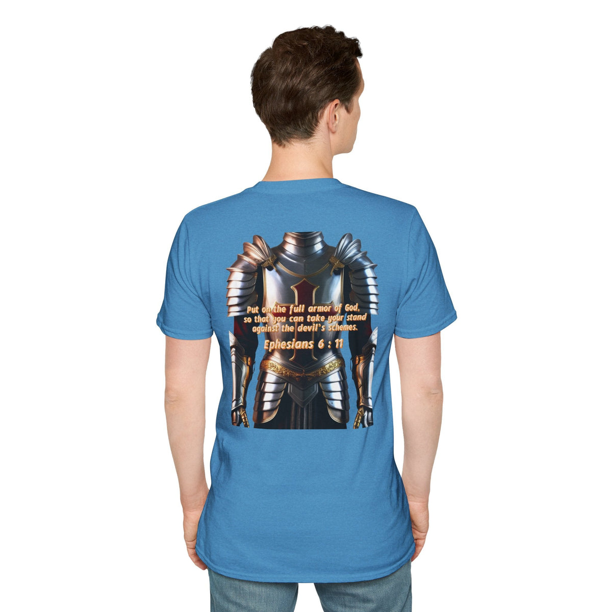 Religious Graphic Armor Of God Design - Unisex Softstyle T-Shirt Printify