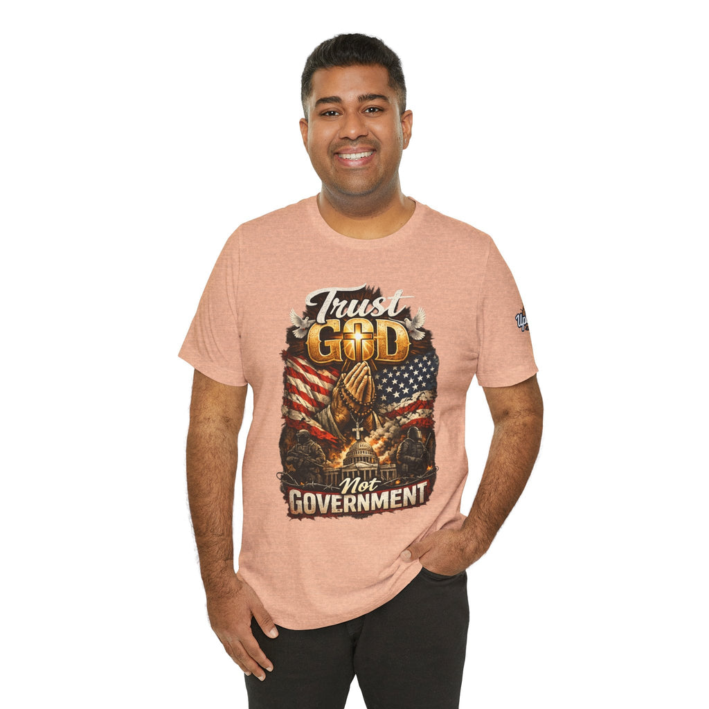 Trust God Not Government T-Shirt — Vintage Patriotic Christian Tee Printify