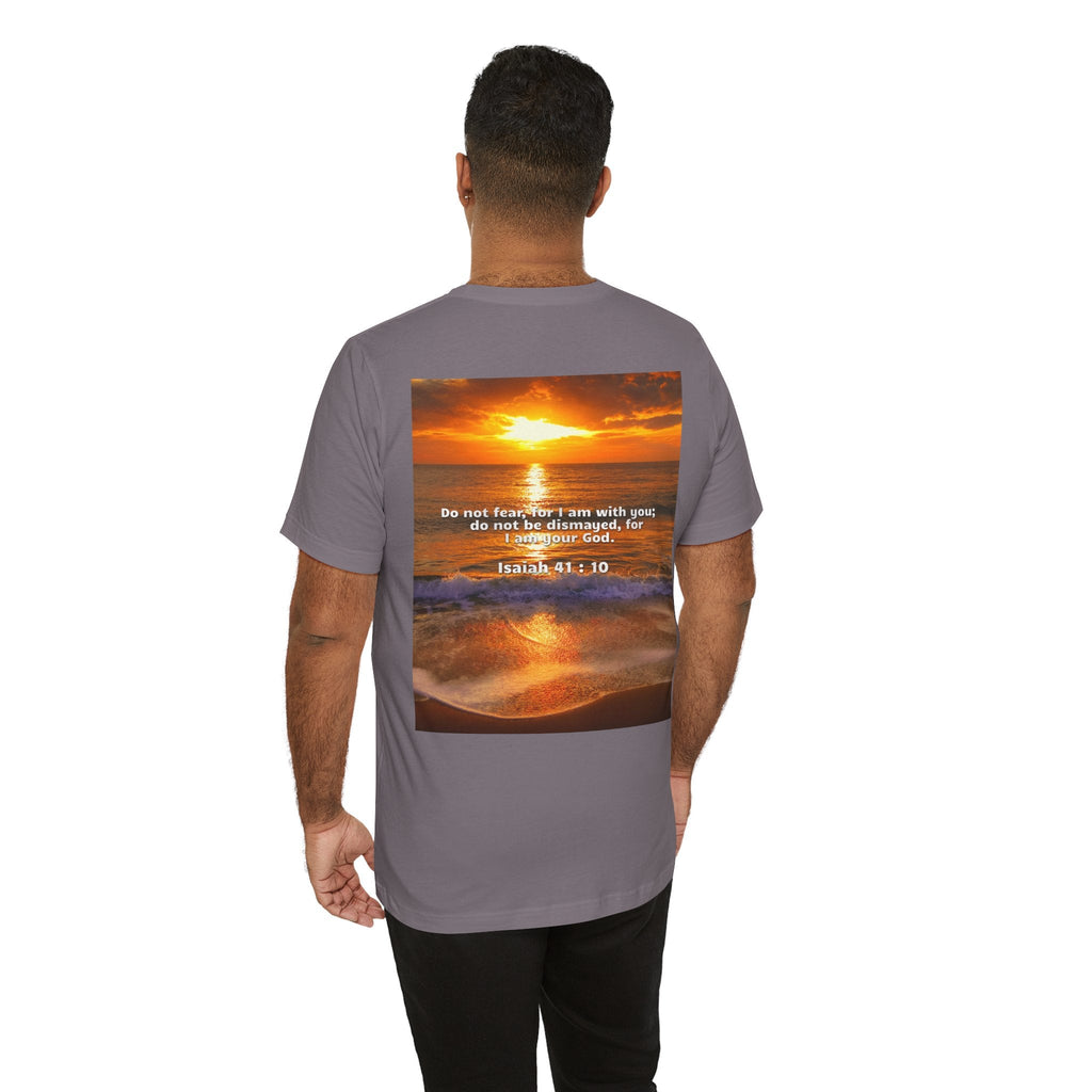 Bible Verse Unisex - Isaiah 41 : 10 Jersey Short Sleeve Tee Printify