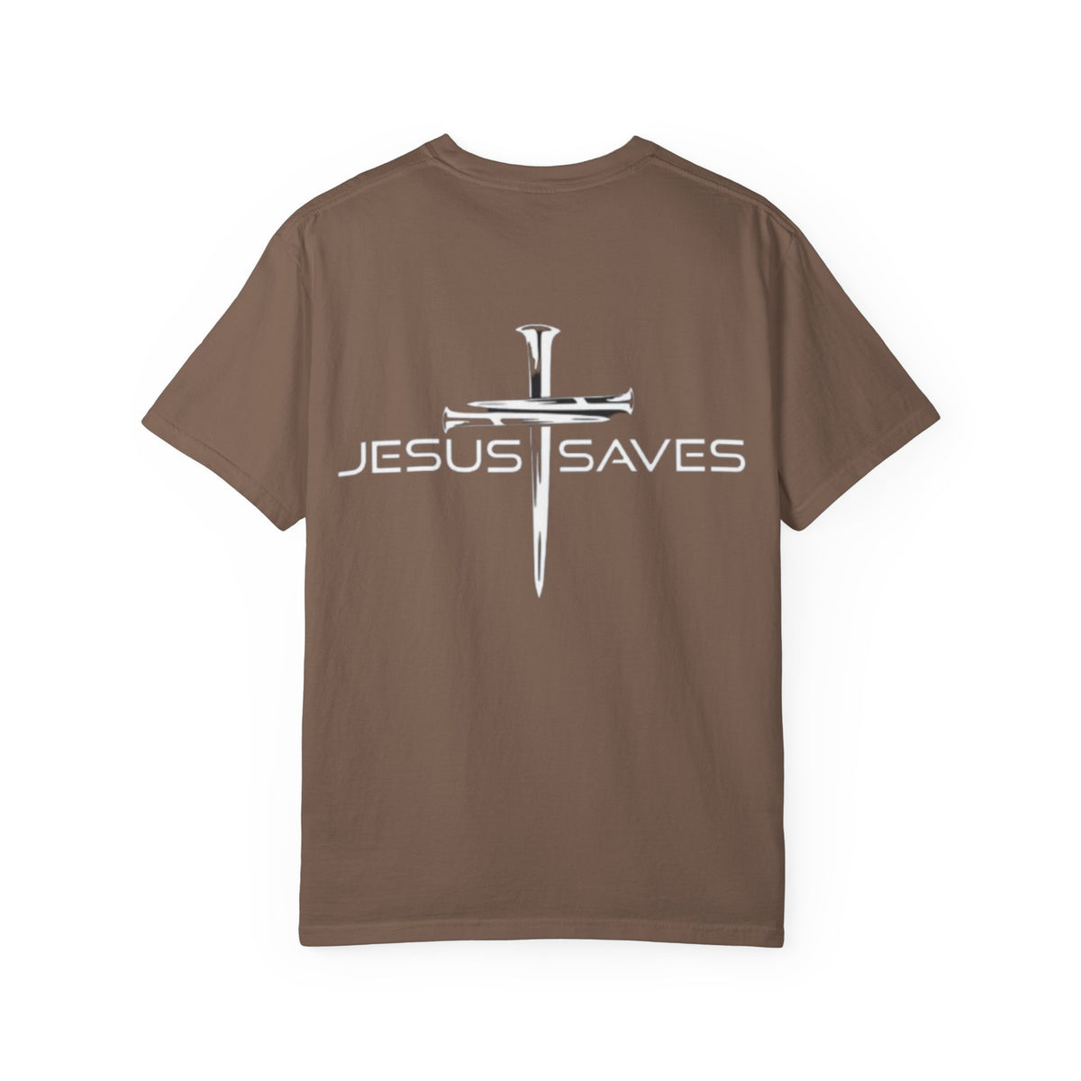 Jesus Saves T-shirt – 3 Nails Crucifix Cross Christian T-shirt for Redemption Faith & Bold Salvation