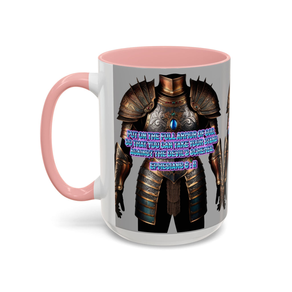 Religious Graphic Armor Of God Design - Accent Coffee Mug (11, 15oz) Printify