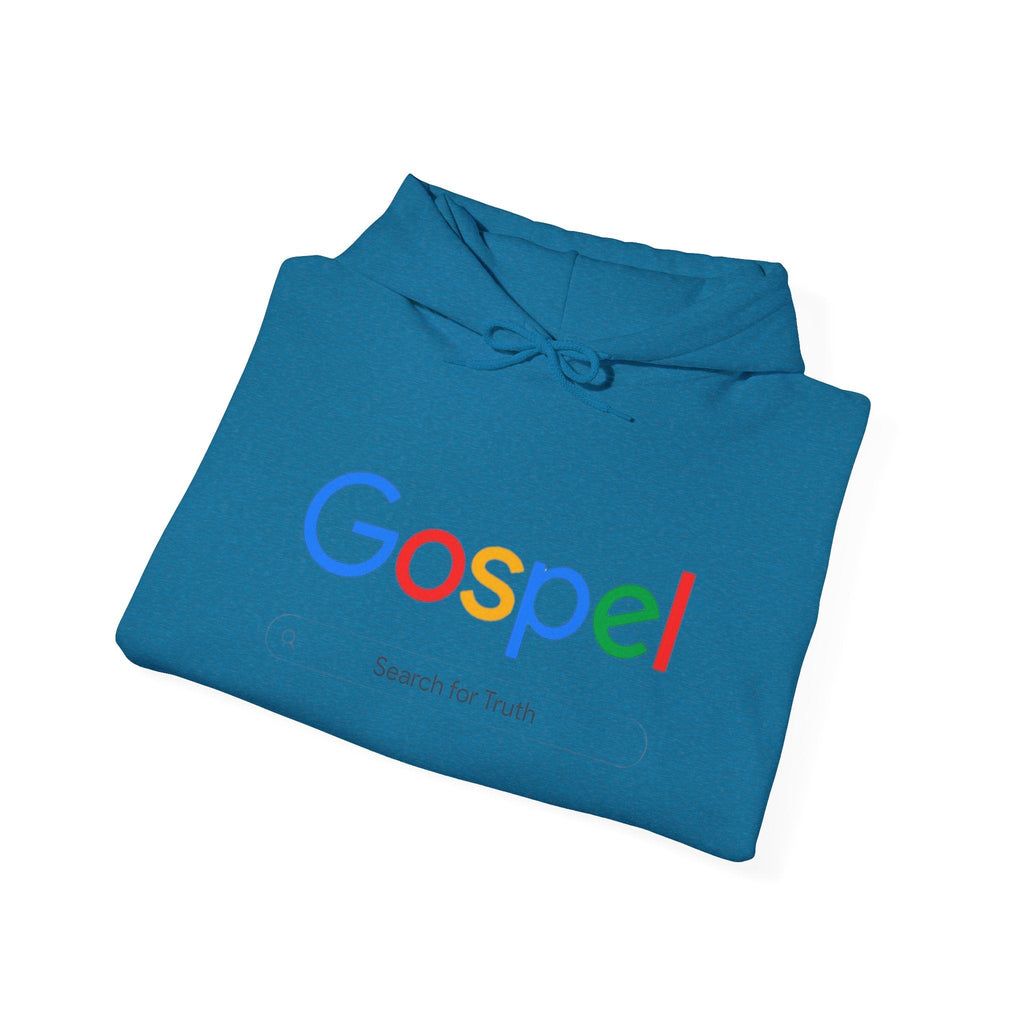 Gospel Hoodie — "Search for Truth" Christian Faith Pullover Printify
