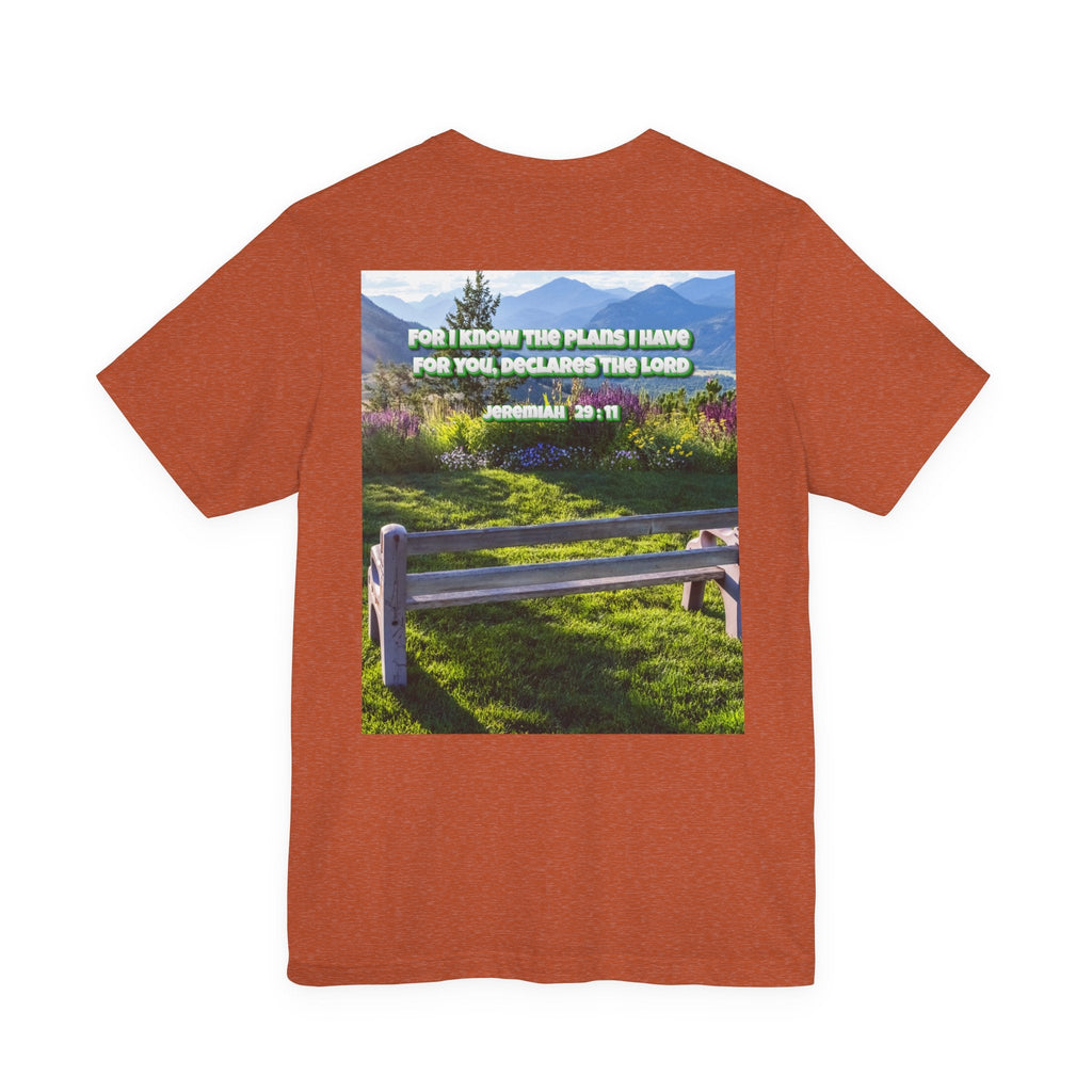 Bible Verse Unisex Tee - Jeremiah 29 : 11 Printify