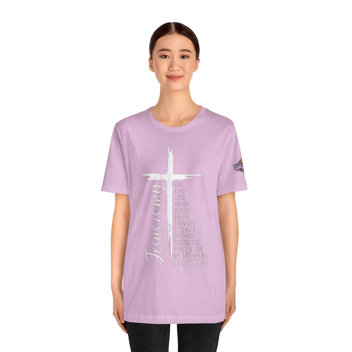 Jesus Is My Everything T-shirt – Cross List God King Lord Savior Christian T-shirt for Total Surrender Faith Printify