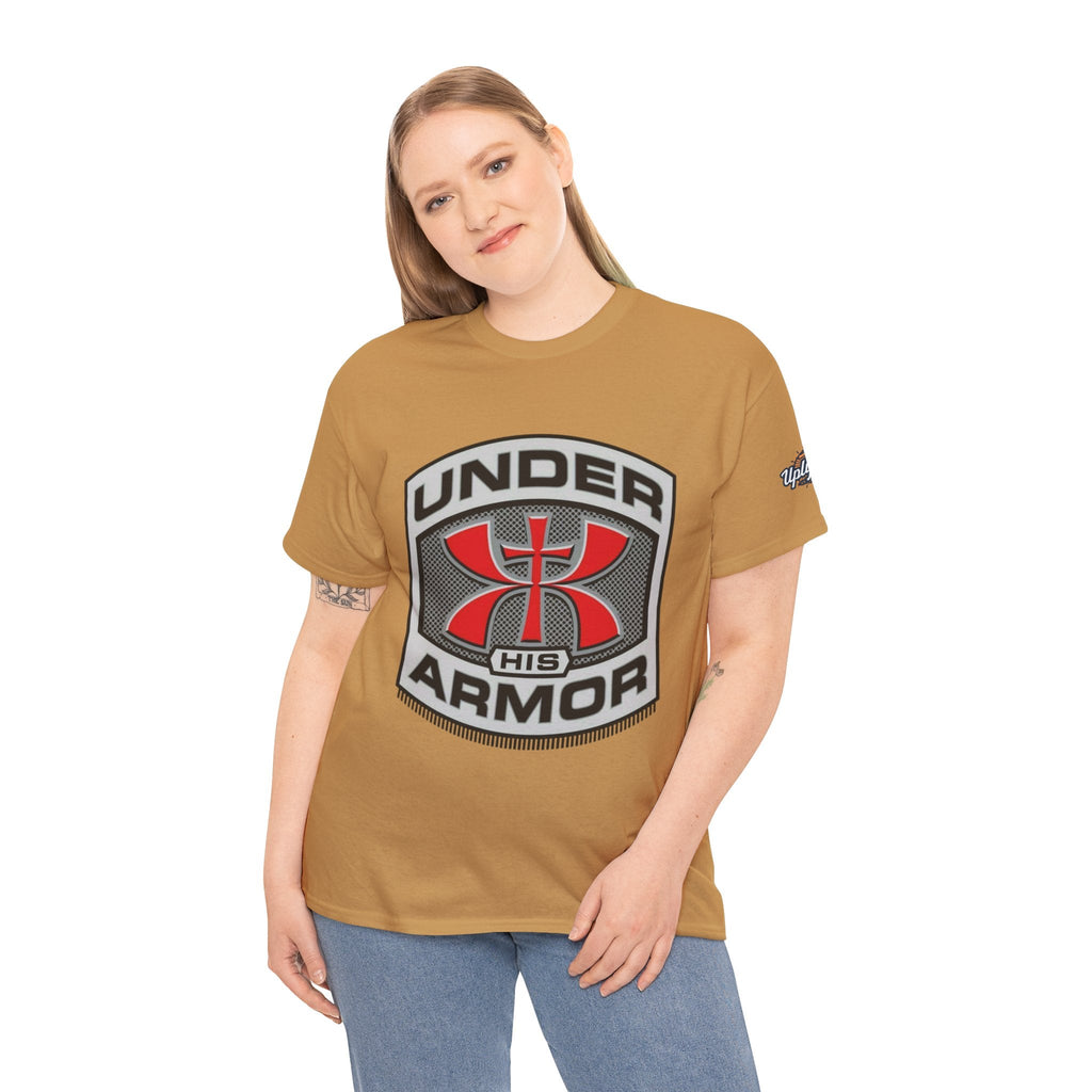 Under HIS Armor Christian T-Shirt — Faith-Inspired Under Armour Style Printify