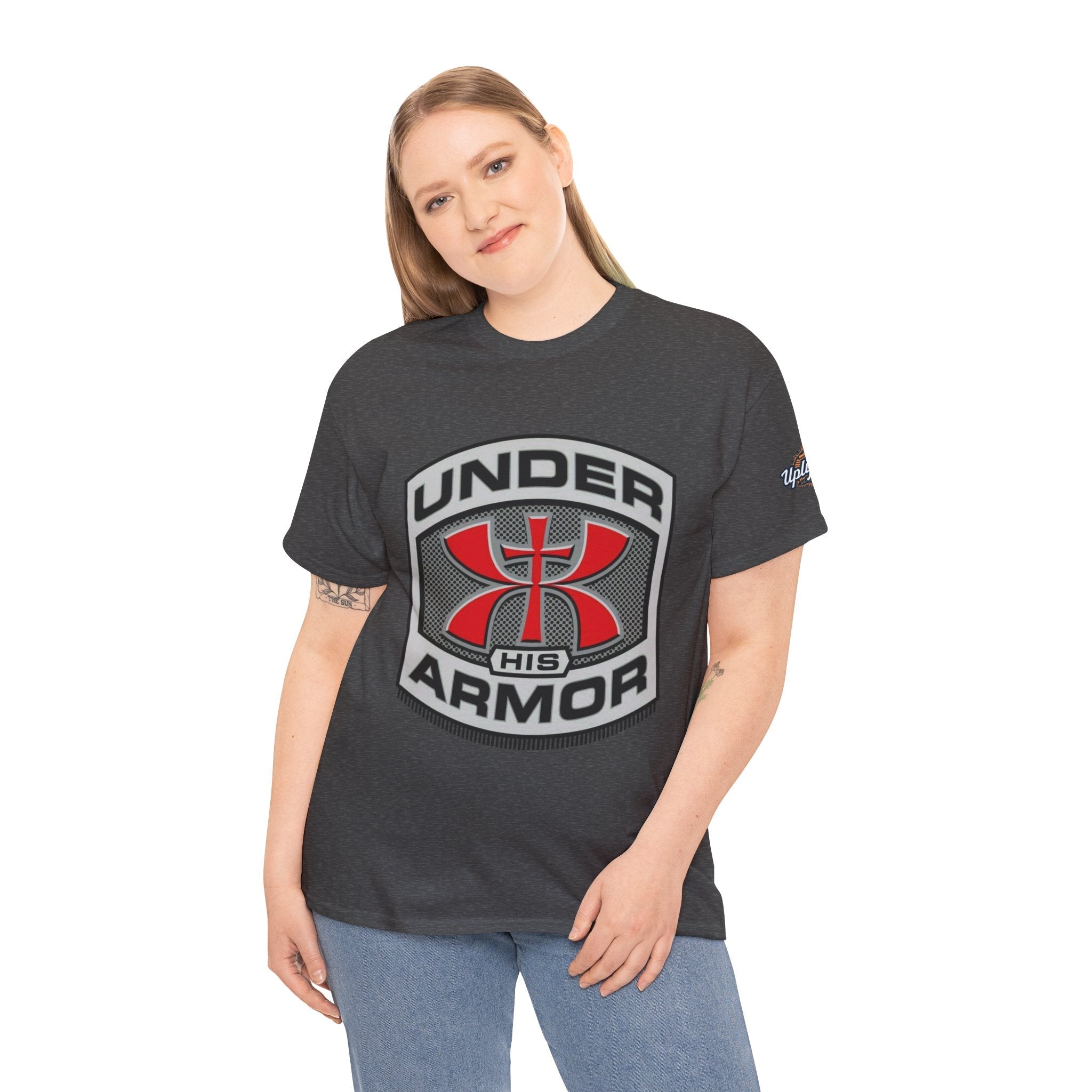 Under HIS Armor Christian T-Shirt — Faith-Inspired Under Armour Style Printify