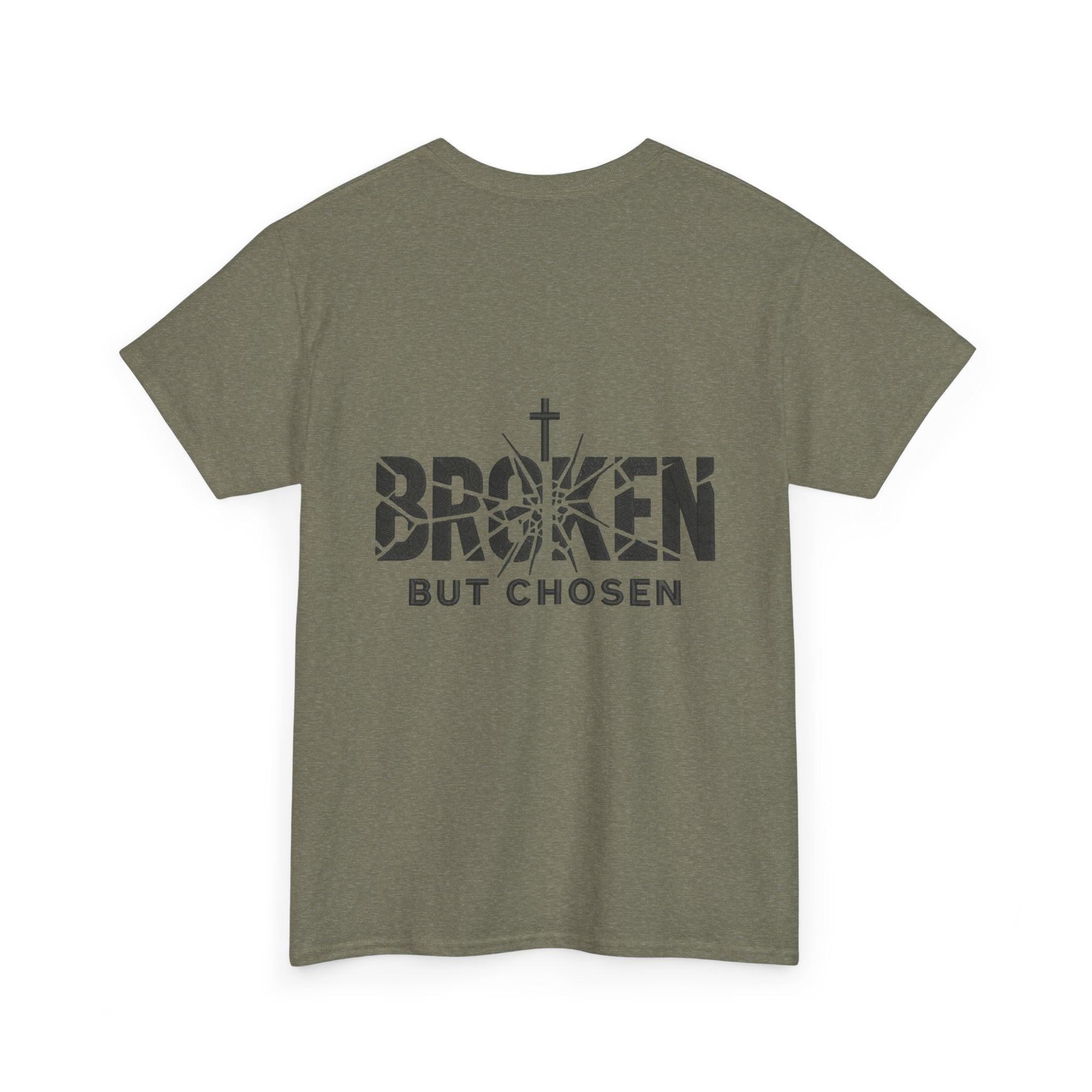 Broken But Chosen T-Shirt — Inspirational Faith Graphic Tee Printify