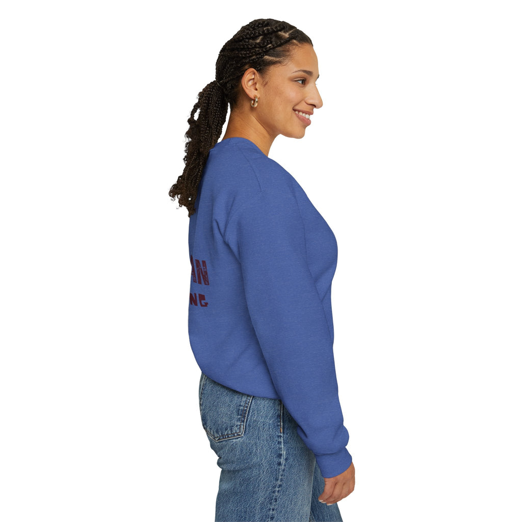 Theologian in Training Sweatshirt – Open Bible & Cross Christian Sweatshirt for Faithful Growth Printify