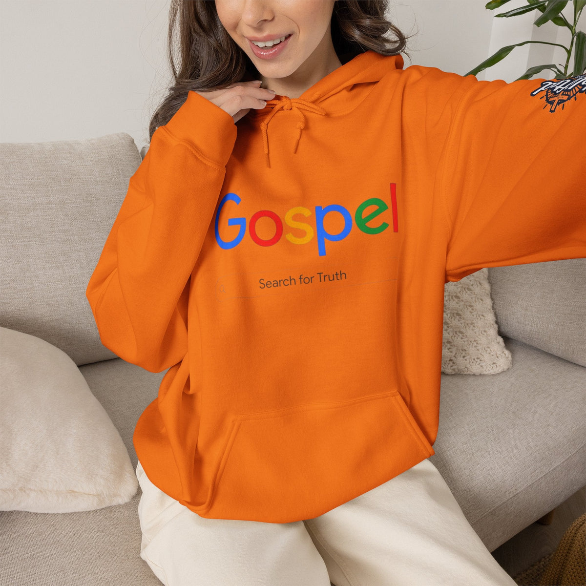 Gospel Hoodie — "Search for Truth" Christian Faith Pullover Printify