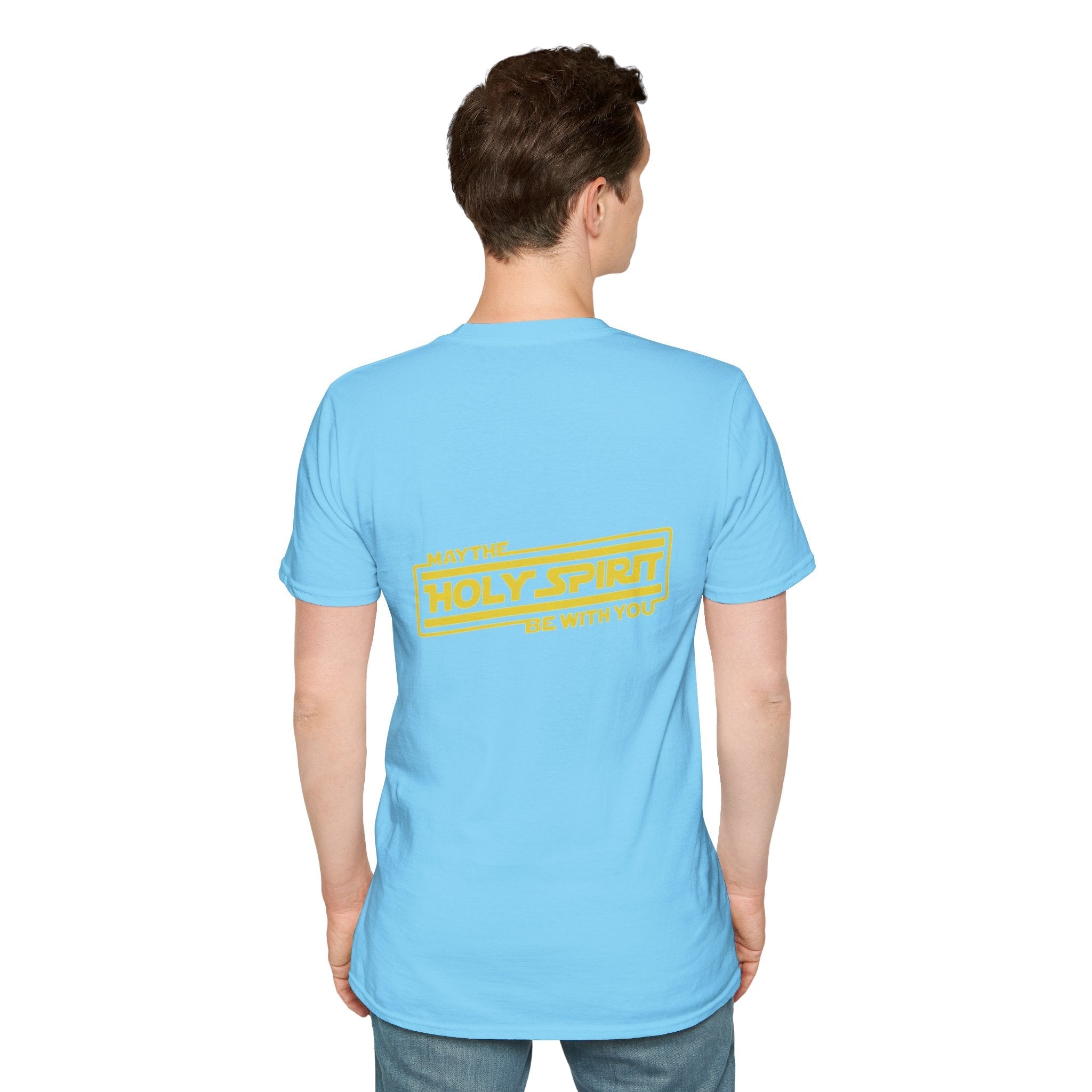 May the Holy Spirit Be With You T-shirt - Christian Star Wars Parody T-shirt Printify
