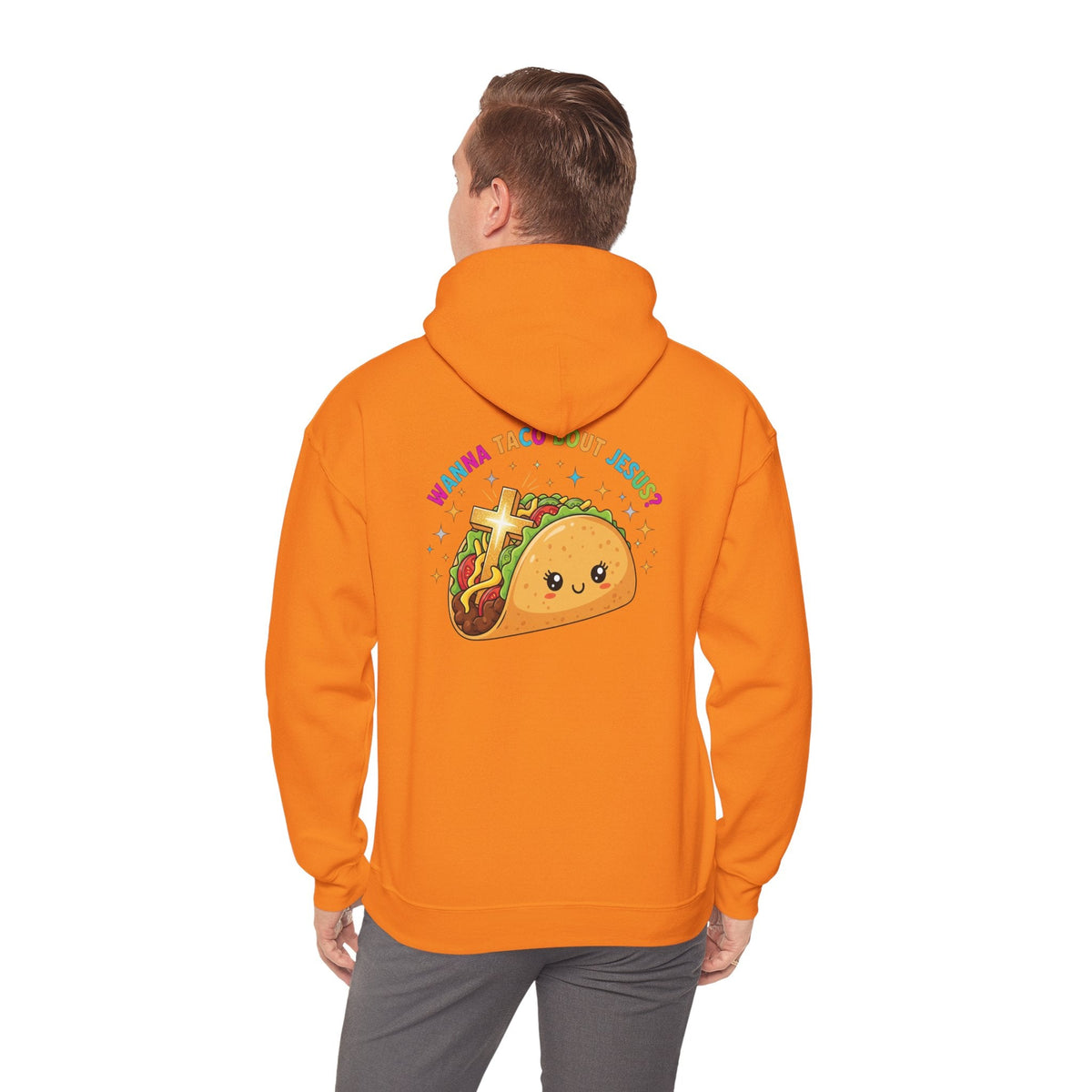 Wanna Taco 'Bout Hoodie – Cozy Christian Pun Hoodie for Faith & Fun Printify