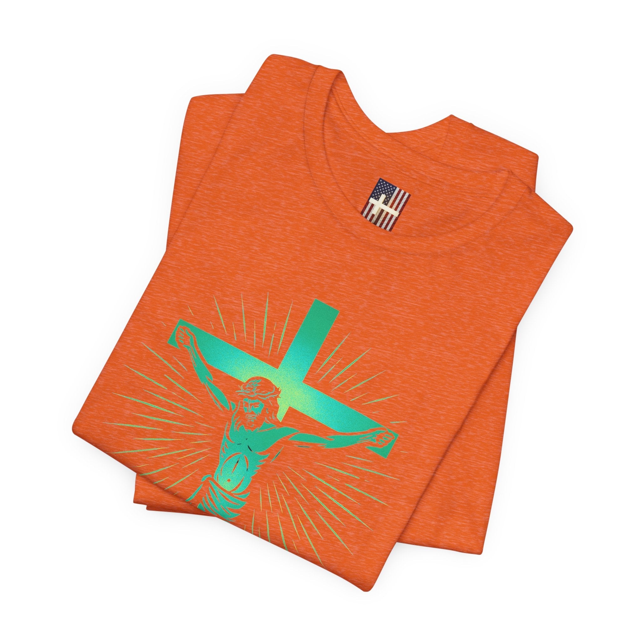 Unashamed T-shirt – Romans 1:16 Crucifixion Christian t-shirt for Bold Unwavering Faith Printify