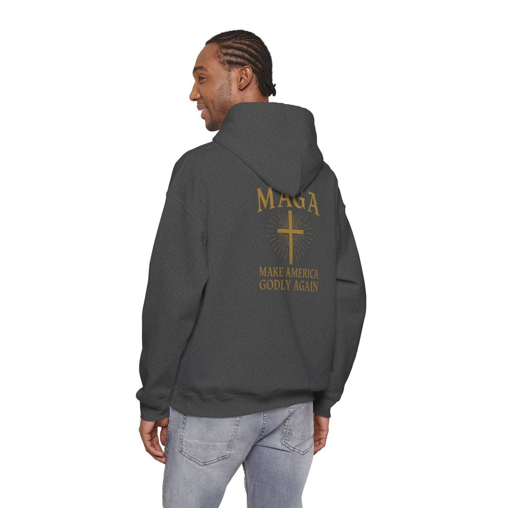 Make America Godly Again Hoodie – MAGA Christian Patriotic Sweatshirt for Biblical Values & Freedom Printify