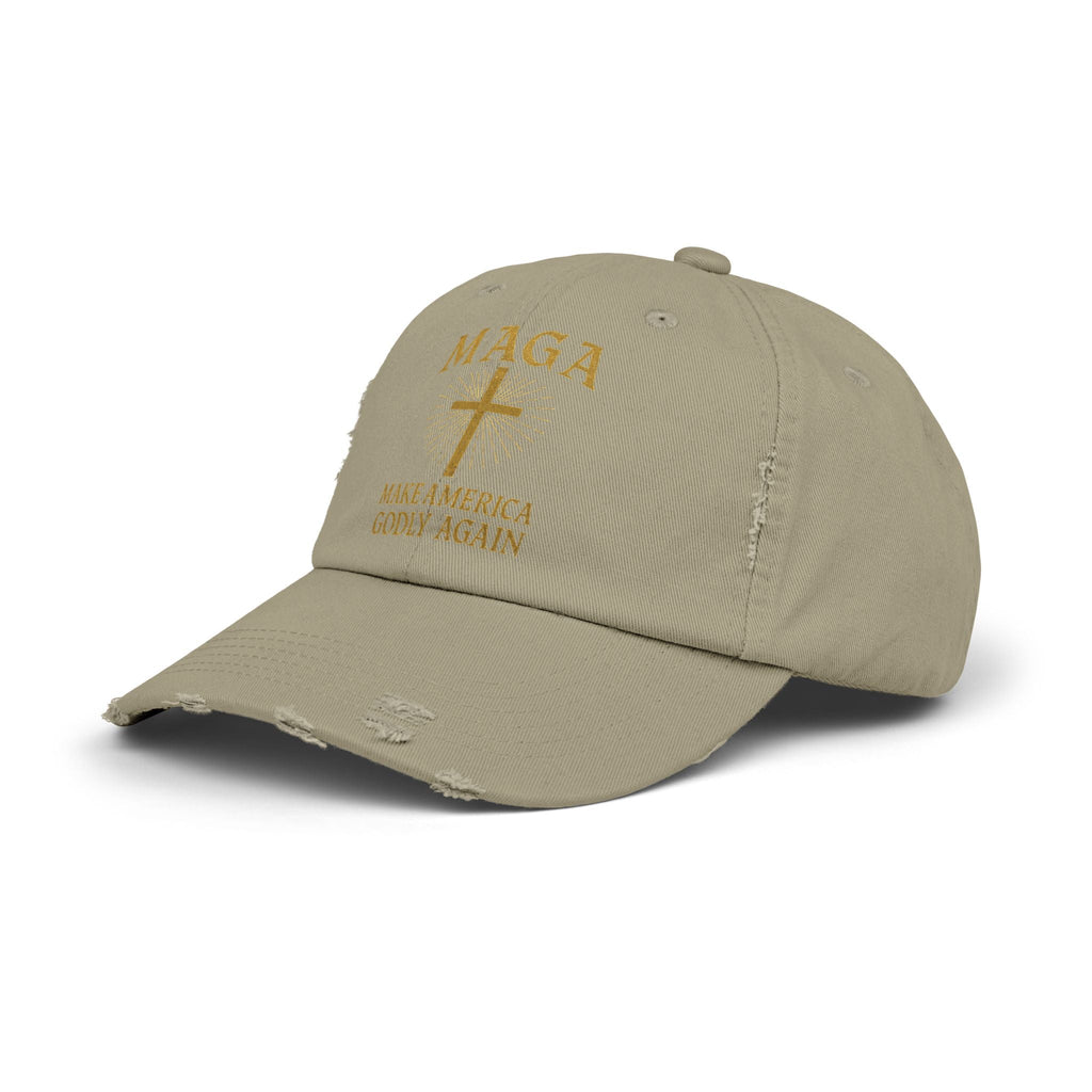 Make America Godly Again Hat – MAGA Christian Patriotic Embroidered Cap for Faith & Freedom Printify