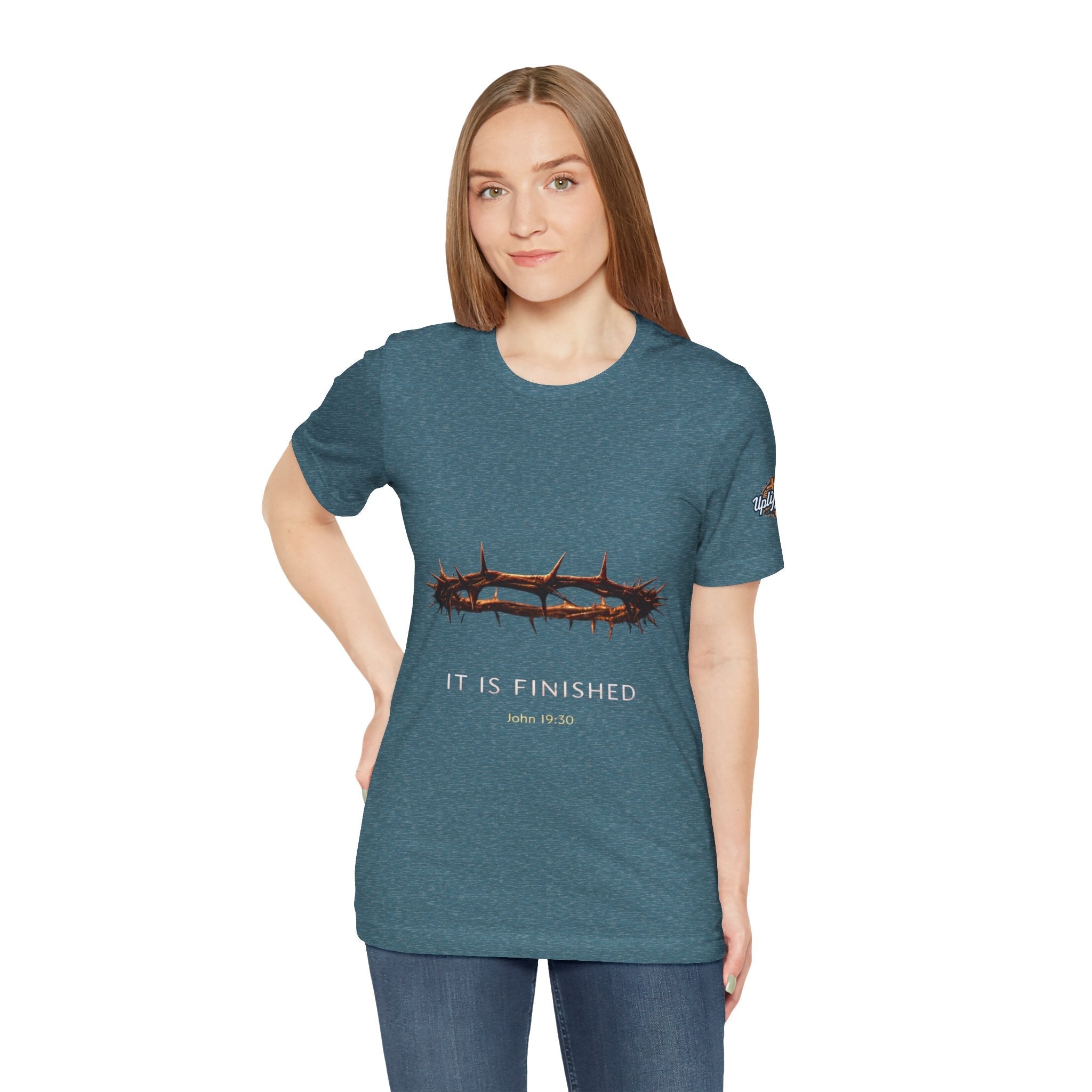 It Is Finished Crown of Thorns Tee — Christian John 19:30 Faith Shirt Printify