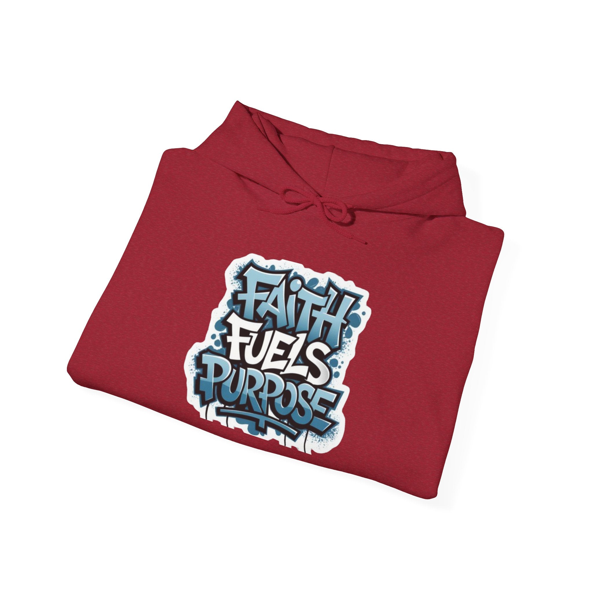Faith Fuels Purpose Hoodie – Inspirational Christian Sweatshirt for Divine Drive & Unstoppable Belief Printify