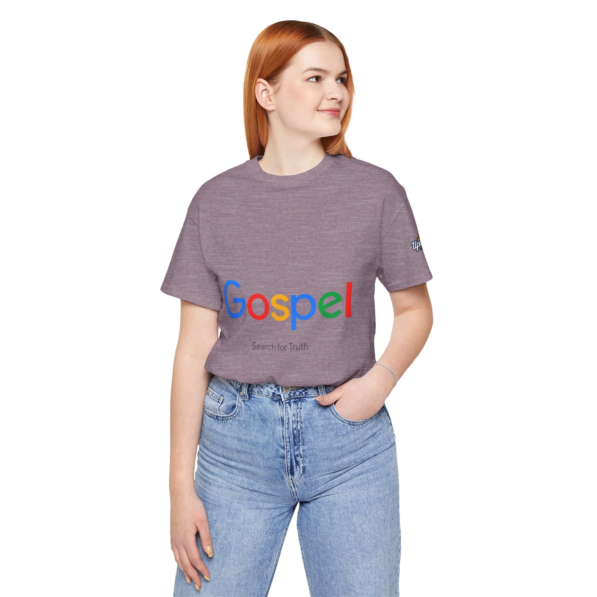 Gospel Graphic Tee — "Gospel" Colorful Logo Christian T-Shirt Printify