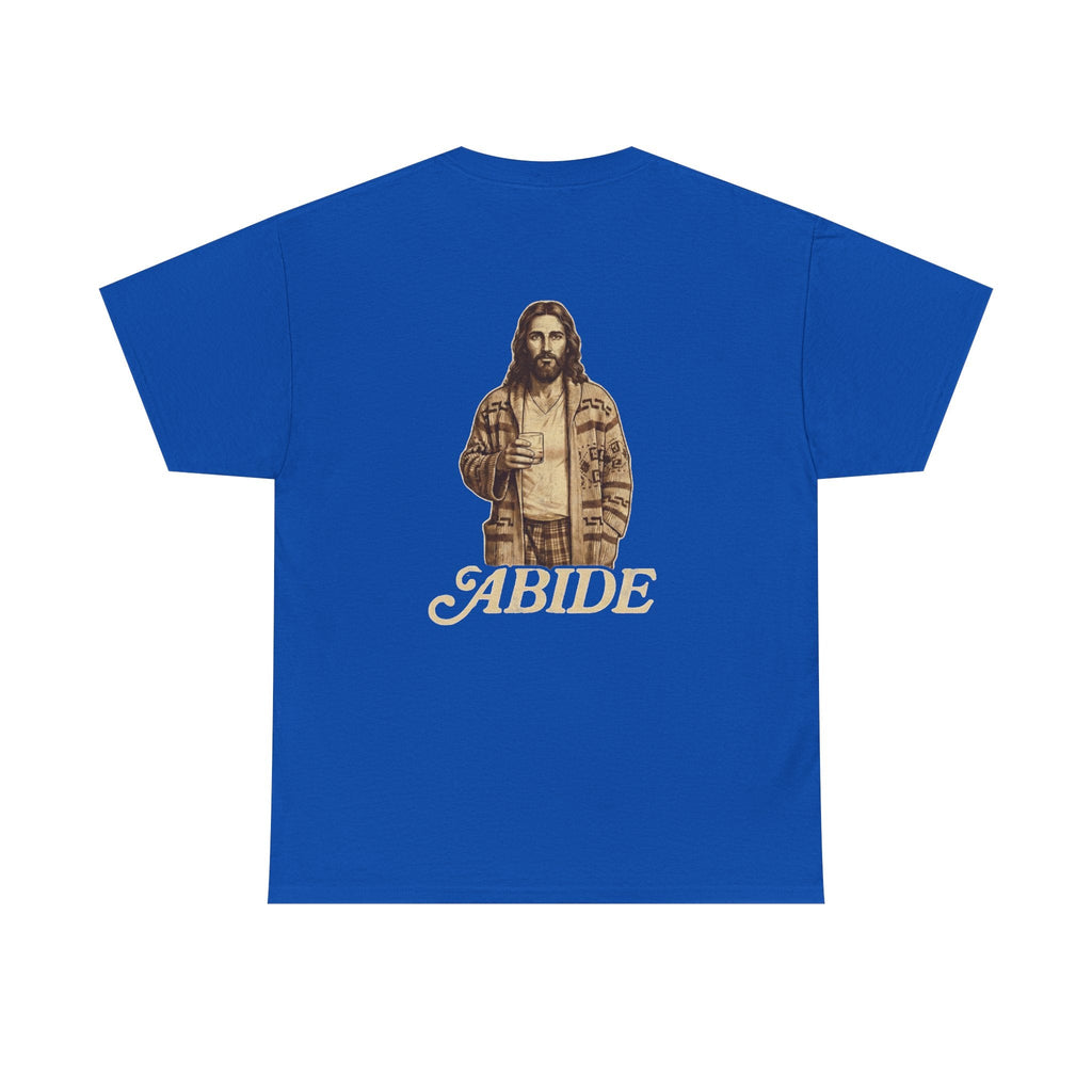 Abide Vintage Jesus Tee — "The Dude" Graphic Christian T-Shirt Printify
