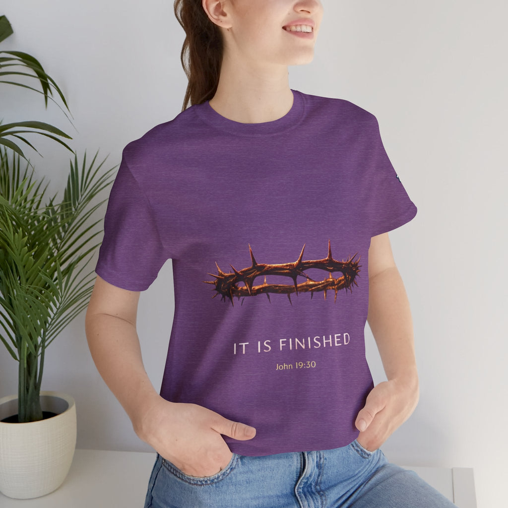 It Is Finished Crown of Thorns Tee — Christian John 19:30 Faith Shirt Printify