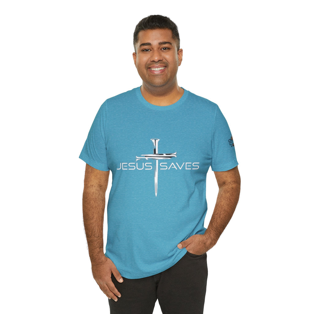Copy of Jesus Saves T-shirt – 3 Nails Crucifix Cross Christian T-shirt for Redemption Faith & Bold Salvation Printify