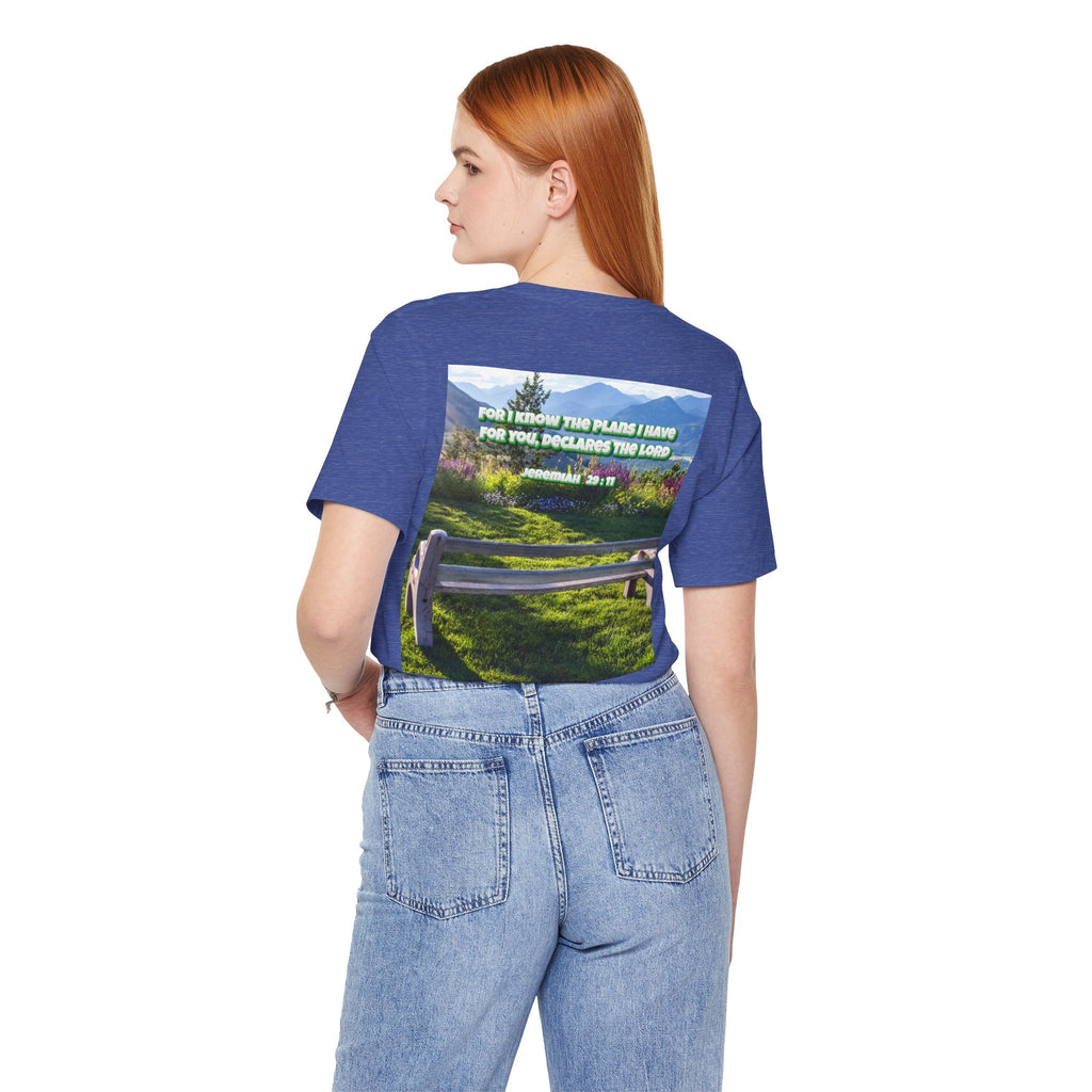 Bible Verse Unisex Tee - Jeremiah 29 : 11 Printify