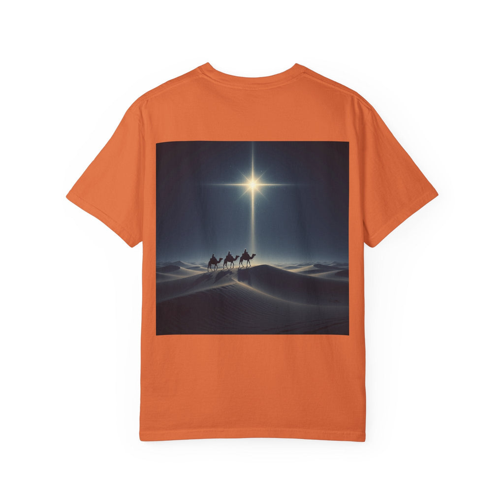 3 Wise Men T-shirt – Magi Camels Nativity Journey Christian Christmas T-shirt for Epiphany Faith & Holy Night Printify
