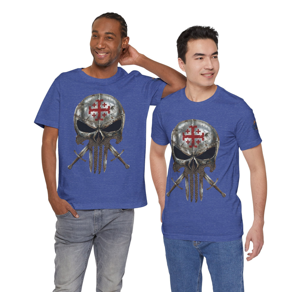 Crusader Knight Christian Skull T-shirt - Warrior Armor of God T-shirt Printify