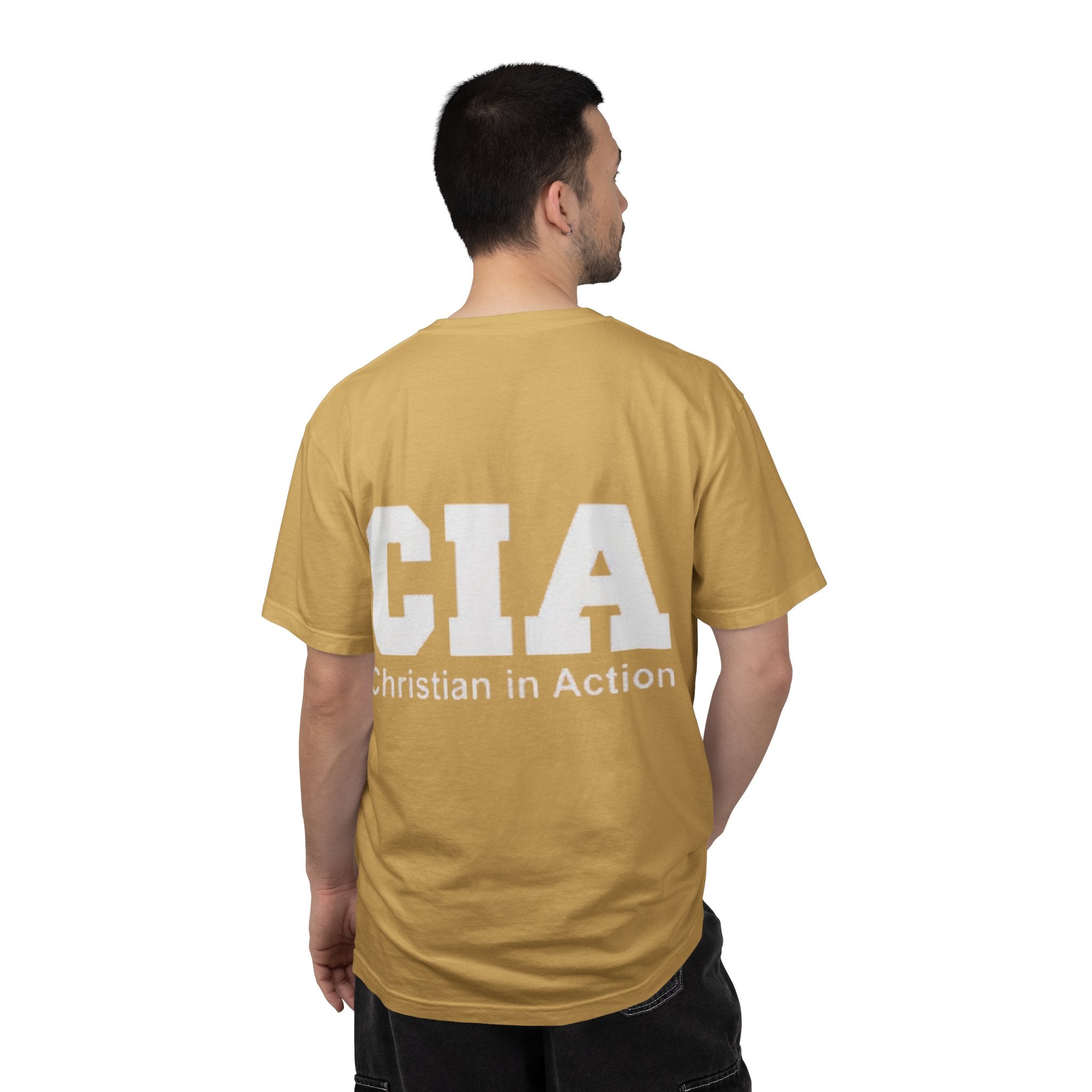 CIA Christian in Action T-shirt - Funny Faith Parody T-shirt - Mission Ready Apparel Printify