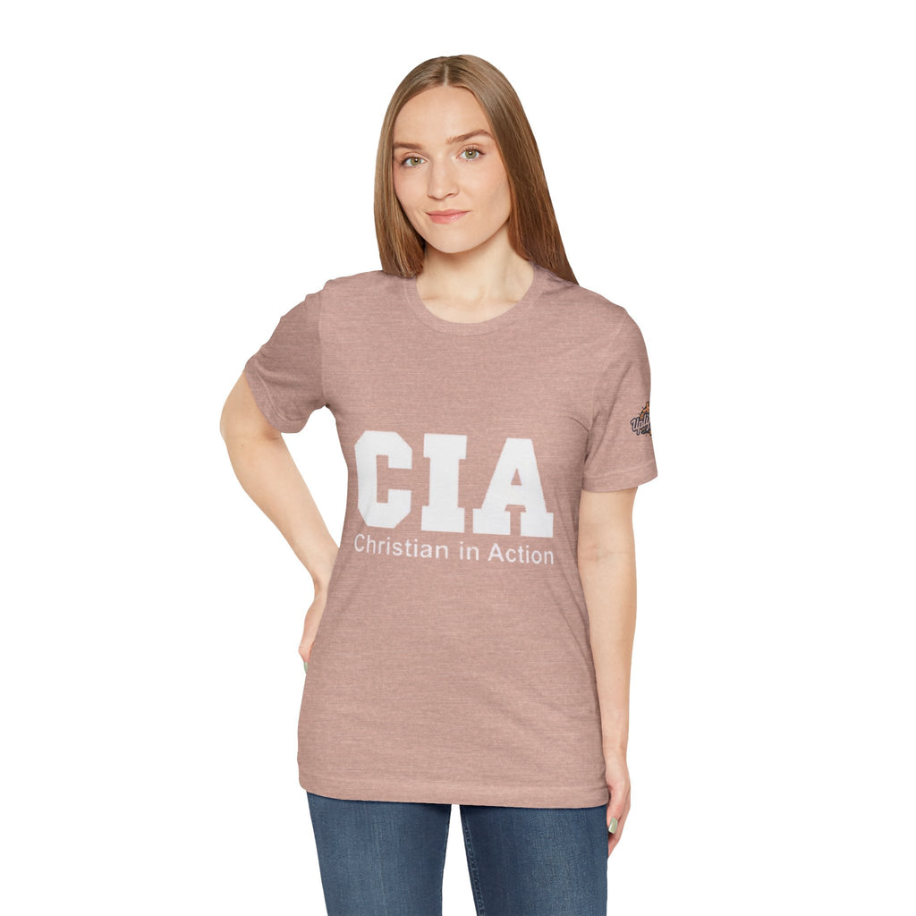 CIA Christian in Action T-shirt - Funny Faith Parody T-shirt - Mission Ready Apparel Printify