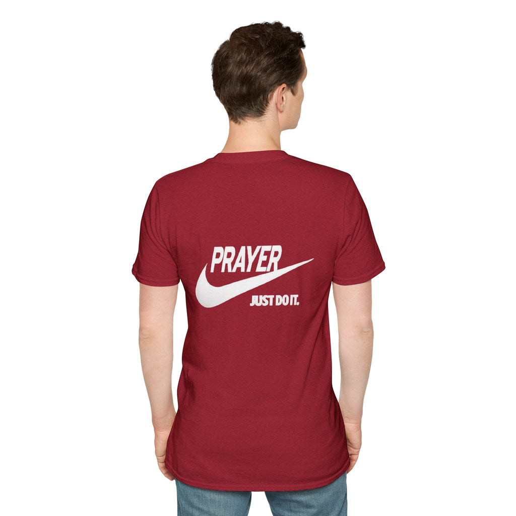 Prayer Just Do It T-shirt - Funny Christian Nike Parody T-shirt - Faith Gear Printify