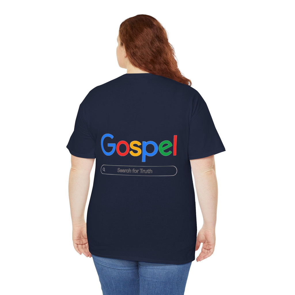 Gospel Graphic Tee — "Gospel" Colorful Logo Christian T-Shirt Printify