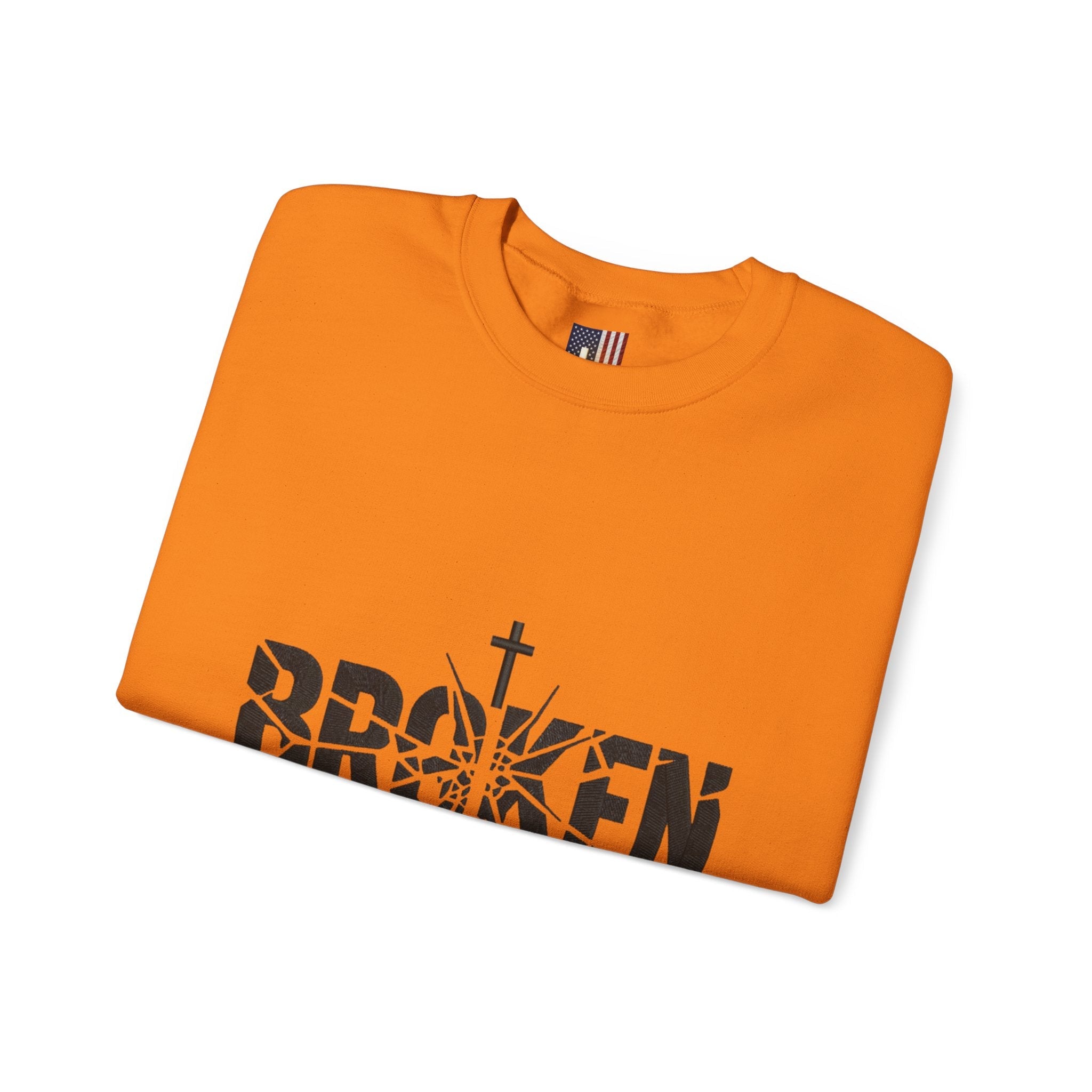 Broken But Chosen Crewneck Sweatshirt Printify
