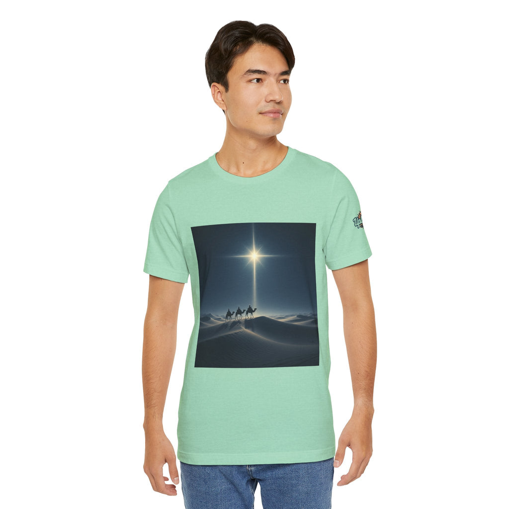 3 Wise Men T-shirt – Magi Camels Nativity Journey Christian Christmas T-shirt for Epiphany Faith & Holy Night Printify