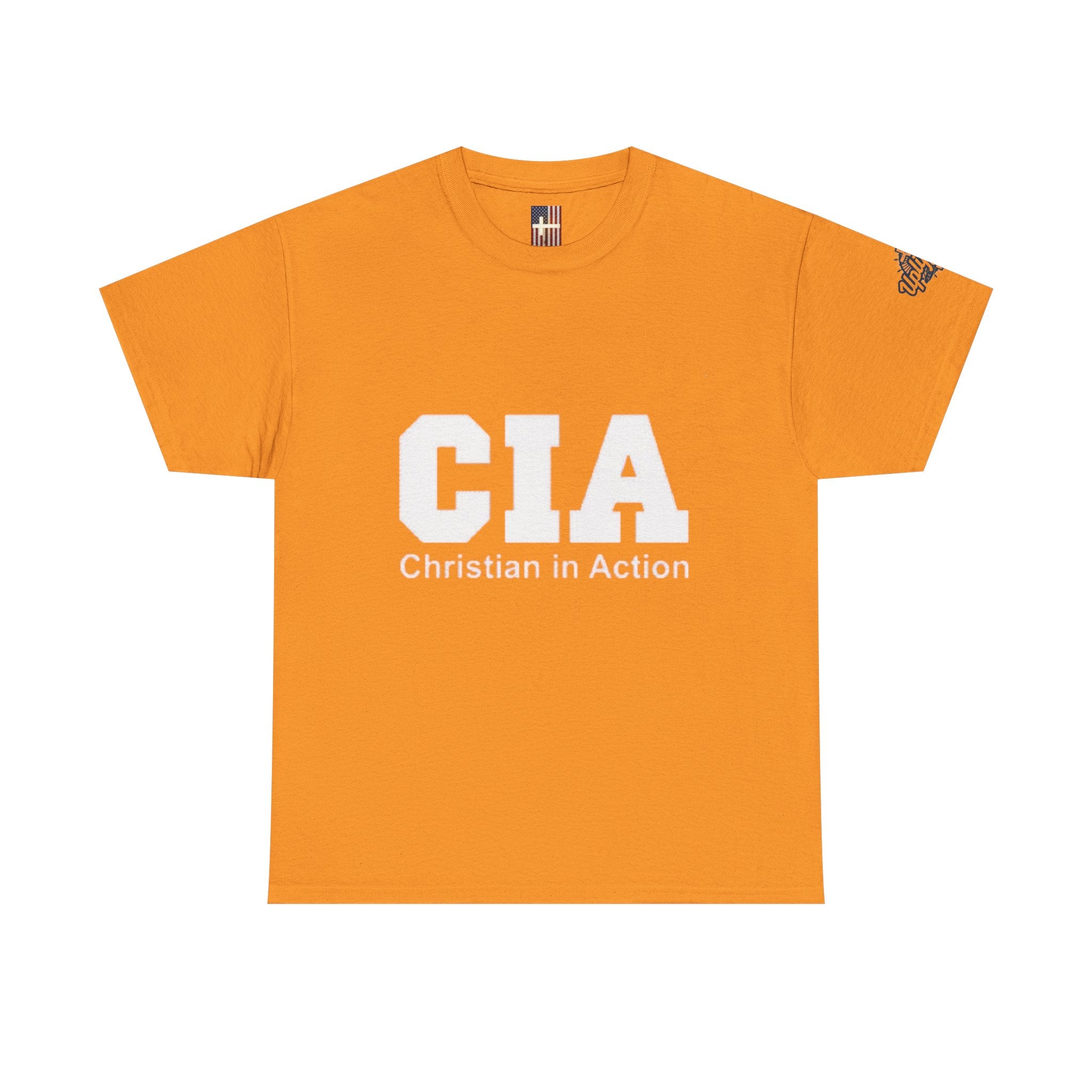 CIA Christian in Action T-shirt - Funny Faith Parody T-shirt - Mission Ready Apparel Printify