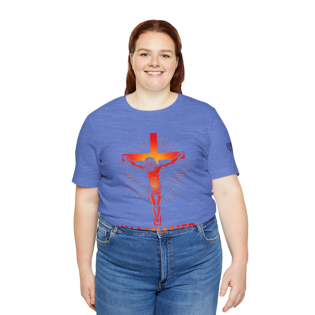 Unashamed T-shirt – Romans 1:16 Crucifixion Christian t-shirt for Bold Unwavering Faith Printify