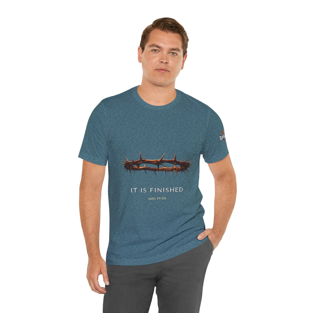 It Is Finished Crown of Thorns Tee — Christian John 19:30 Faith Shirt Printify