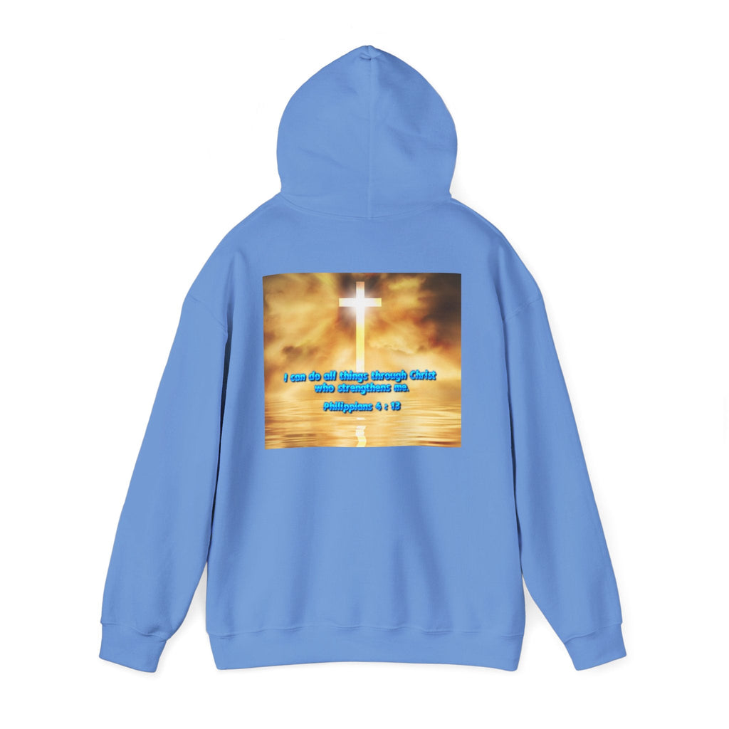 Bible Verse Unisex Heavy Blend™ Hooded Sweatshirt - Philippians 4 : 13 Printify