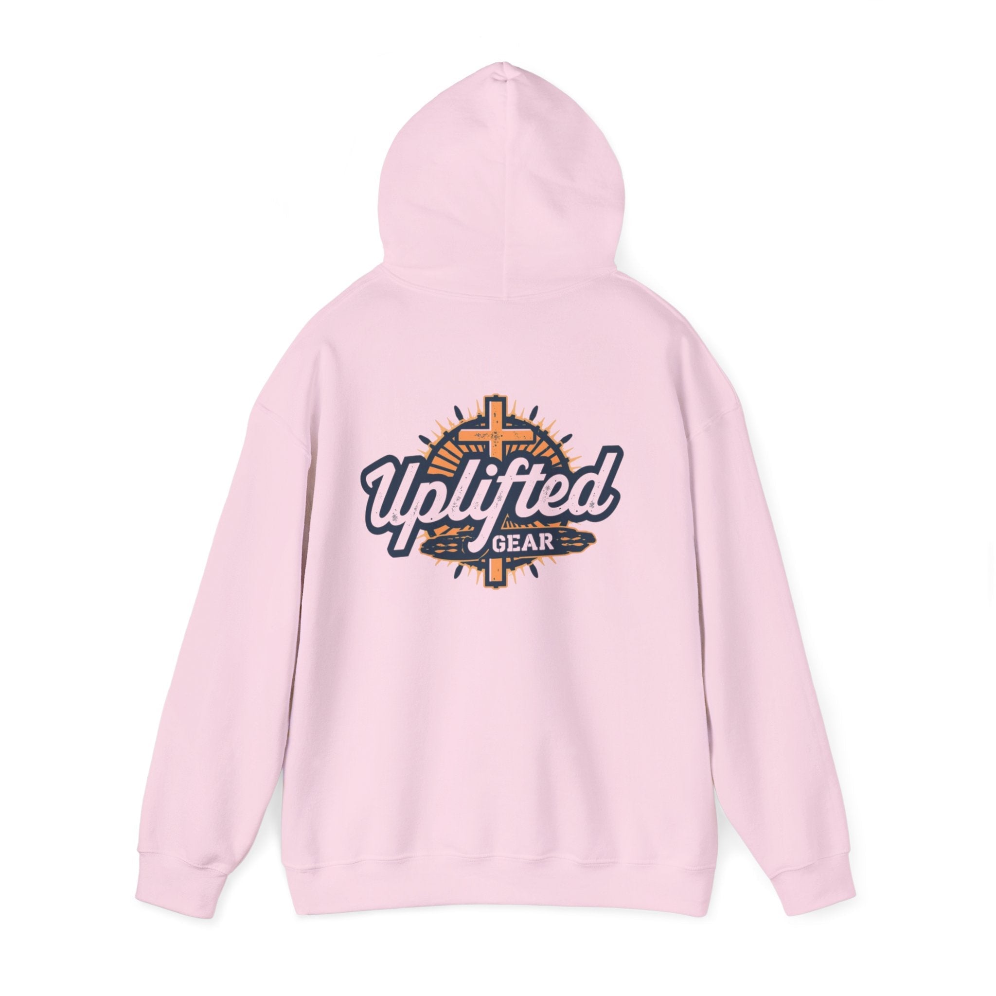 Uplifted Gear Christian Hoodie – Bold Logo Faith Hoodie for Inspired Living Printify