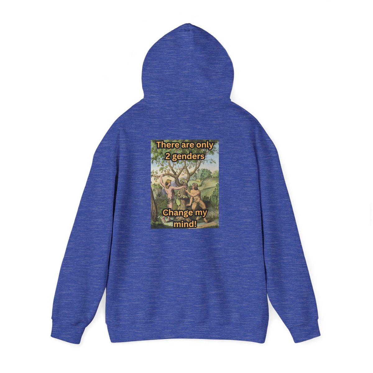 There Are Only 2 Genders Hoodie – Adam & Eve Cross Christian Hoodie for Bold Truth Printify