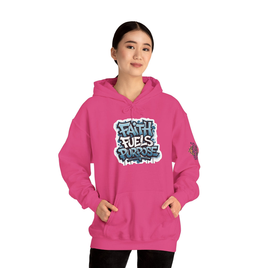 Faith Fuels Purpose Hoodie – Inspirational Christian Sweatshirt for Divine Drive & Unstoppable Belief Printify