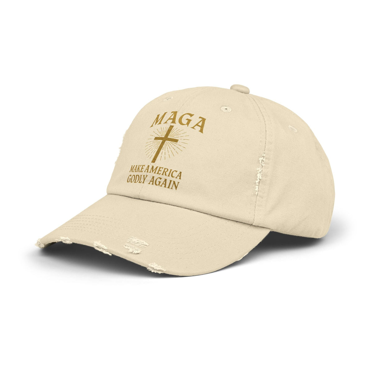 Make America Godly Again Hat – MAGA Christian Patriotic Embroidered Cap for Faith & Freedom Printify