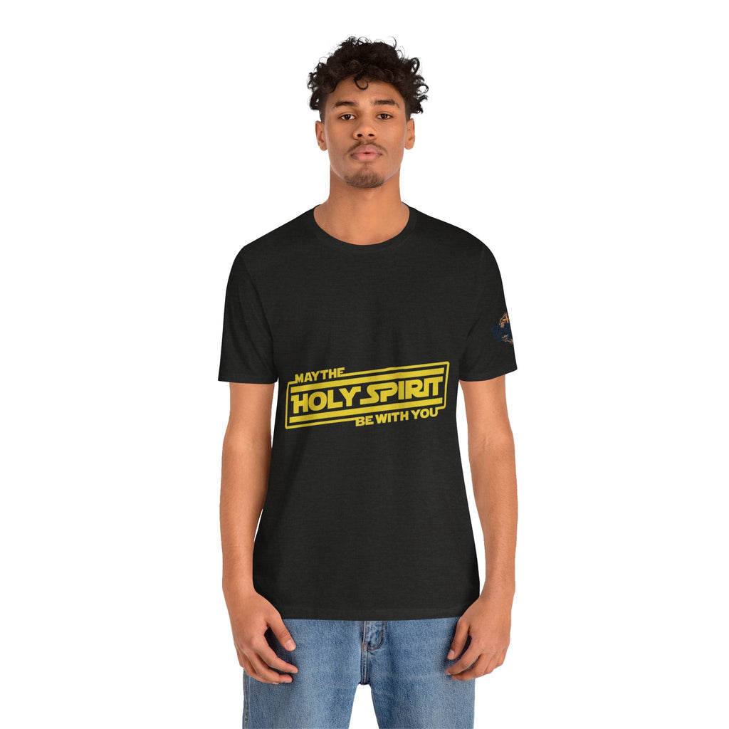 May the Holy Spirit Be With You T-shirt - Christian Star Wars Parody T-shirt Printify
