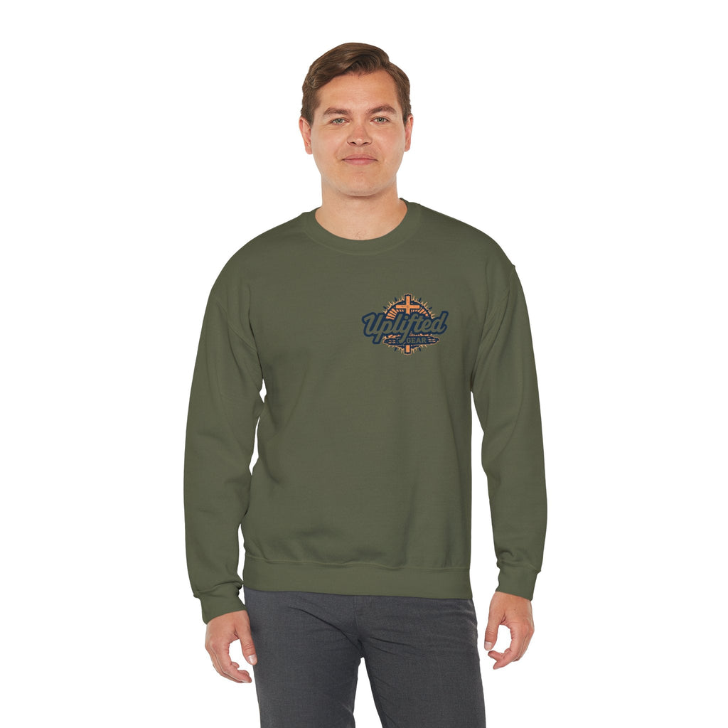 God Created Adam and Eve Sweatshirt – Biblical Truth Christian Sweatshirt for Unshakable Faith Printify