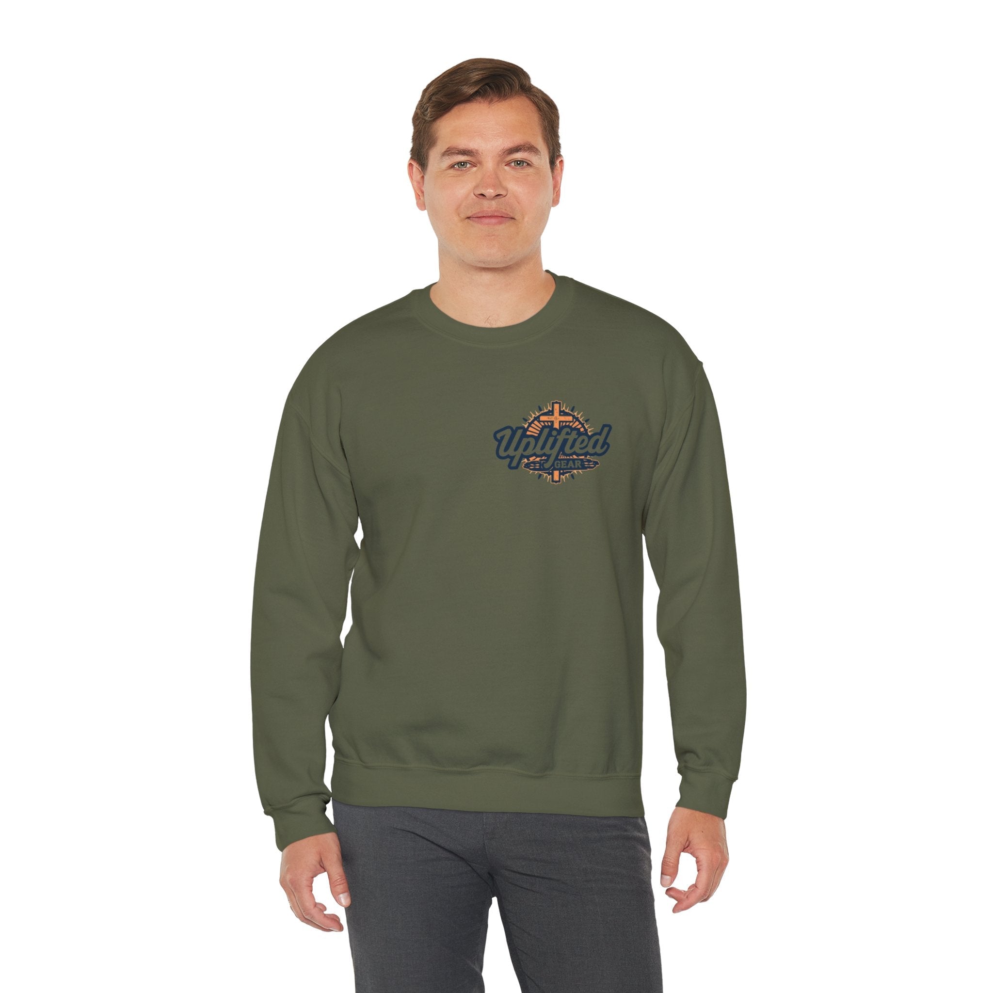 God Created Adam and Eve Sweatshirt – Biblical Truth Christian Sweatshirt for Unshakable Faith Printify