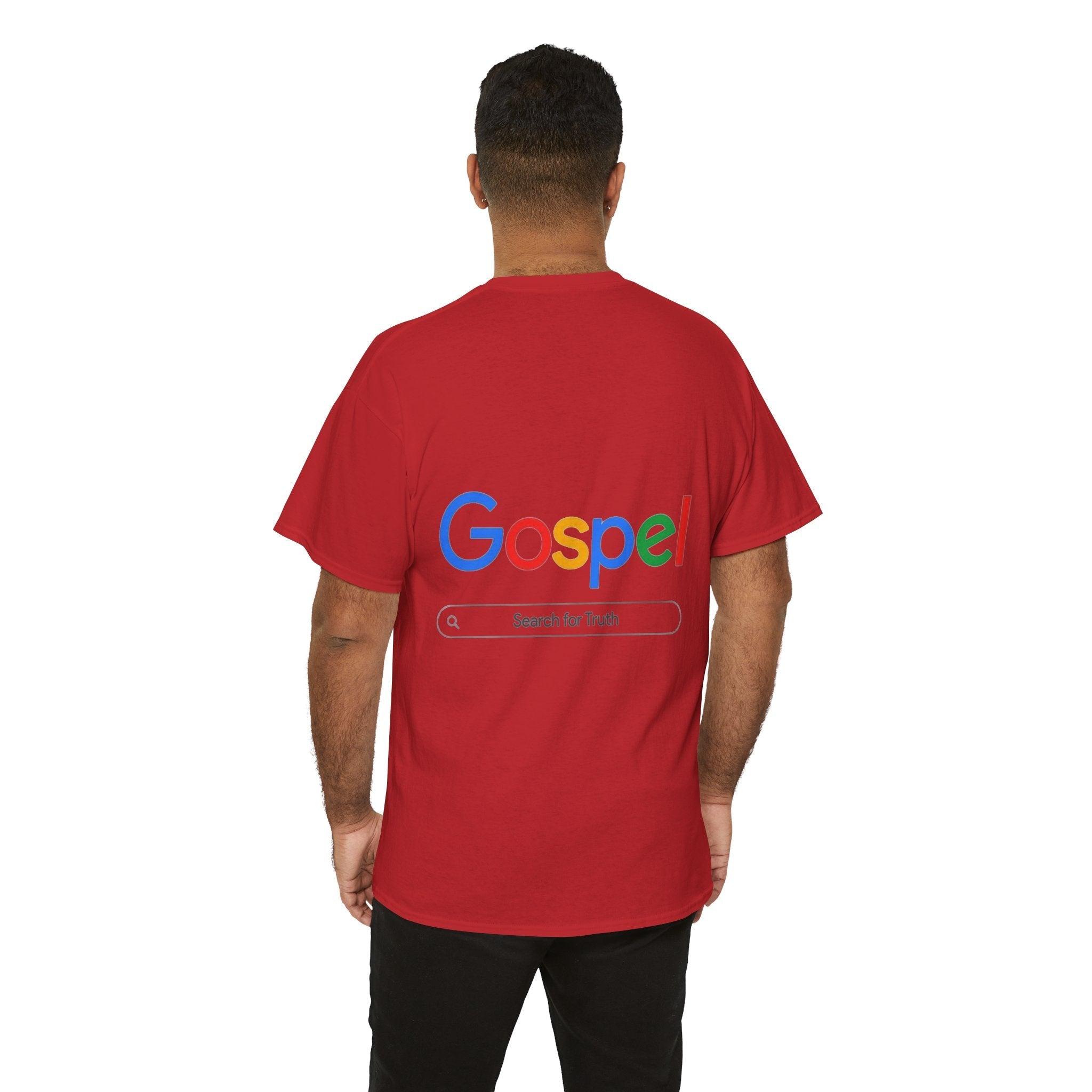 Gospel Graphic Tee — "Gospel" Colorful Logo Christian T-Shirt Printify