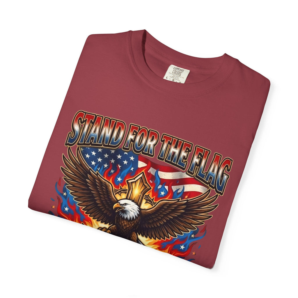Stand for the Flag Kneel for the Cross T-shirt | Patriotic Eagle T-shirt Printify