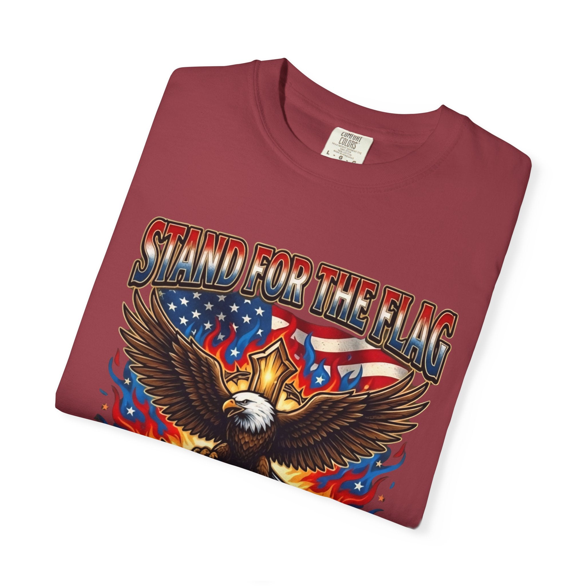 Stand for the Flag Kneel for the Cross T-shirt | Patriotic Eagle T-shirt Printify