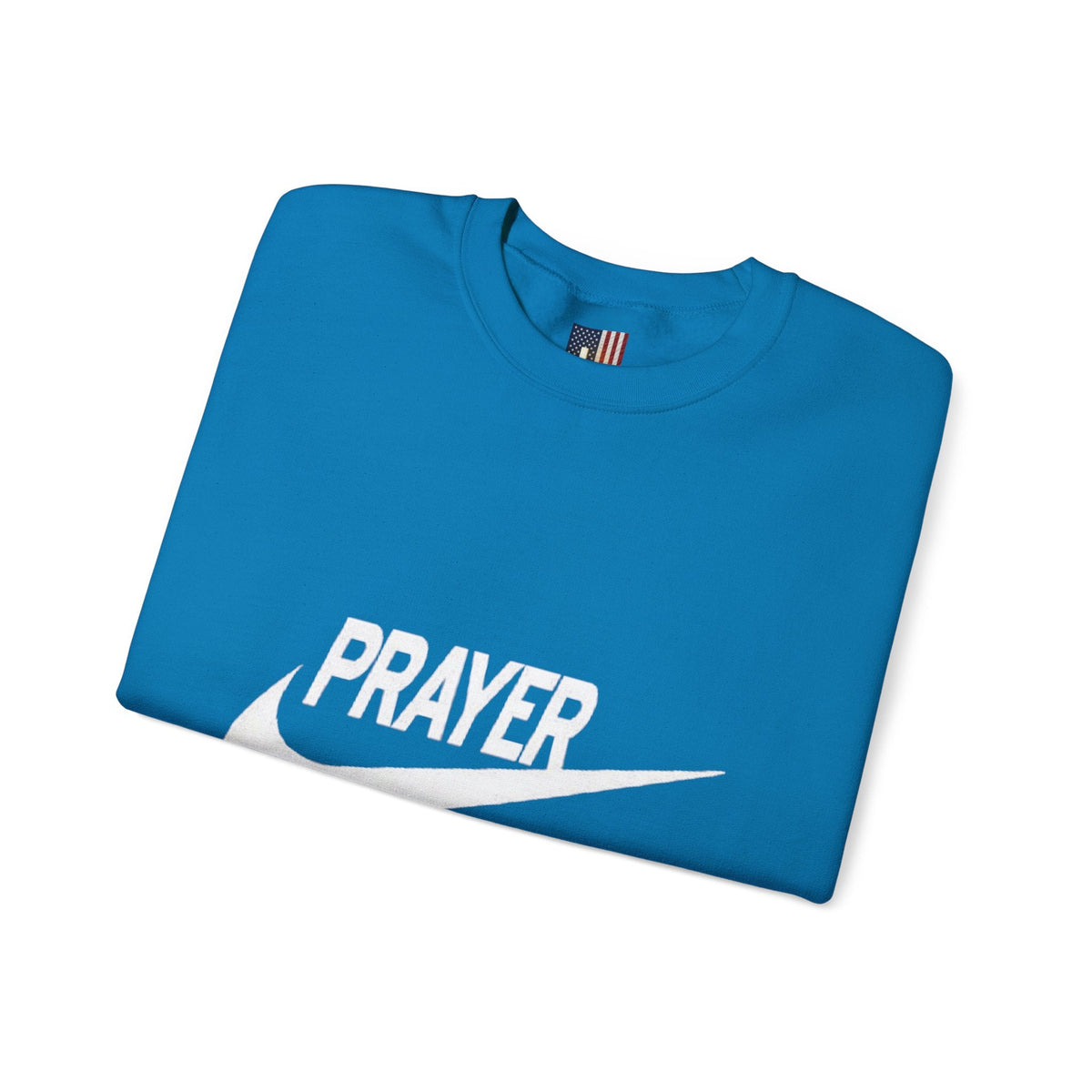 Prayer Just Do It Sweatshirt - Funny Christian Nike Parody Sweatshirt - Faith Gear Printify