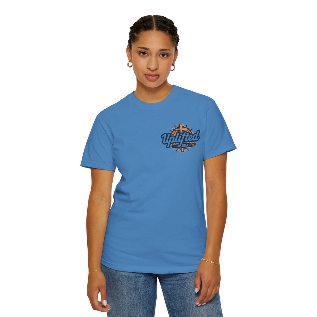 Religious Graphic Tee with Armor Of God Design - Unisex Garment-Dyed T-shirt Printify