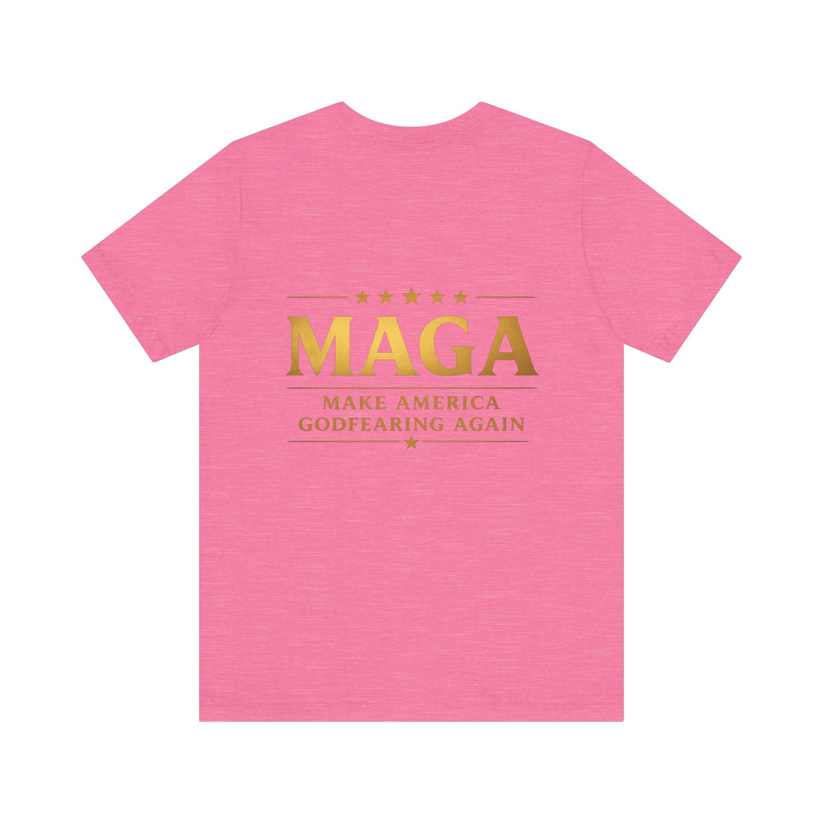 MAGA Gold Letter T-Shirt — "Make America Great Again" Printify
